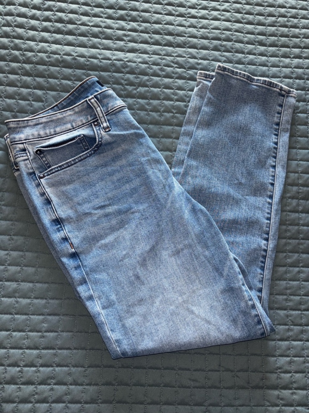 Express Jeans Mens Conscious Edit Blue Denim Stretch Light Wash Size 31 x 30 - Picture 4 of 12